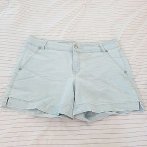 Light denim shorts
